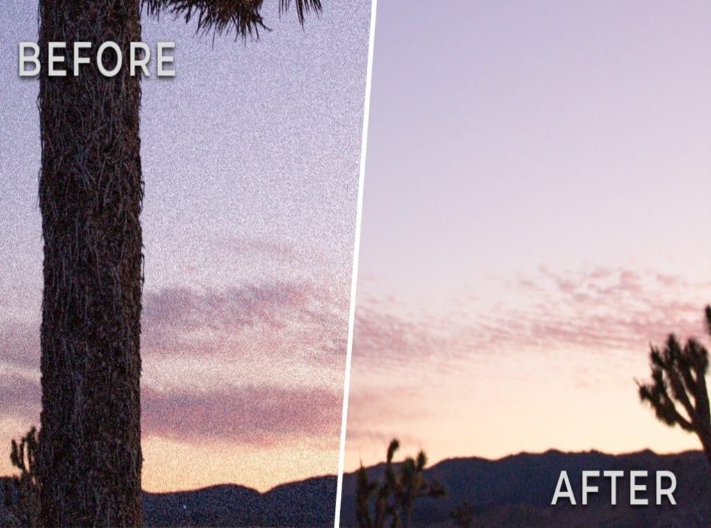 how to make a grainy picture clear